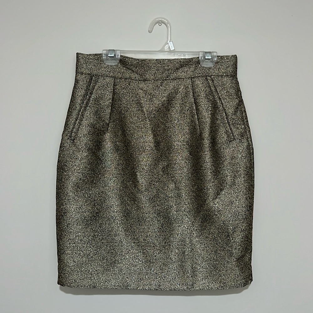 Black & gold sparkly dress skirt, women’s size 8